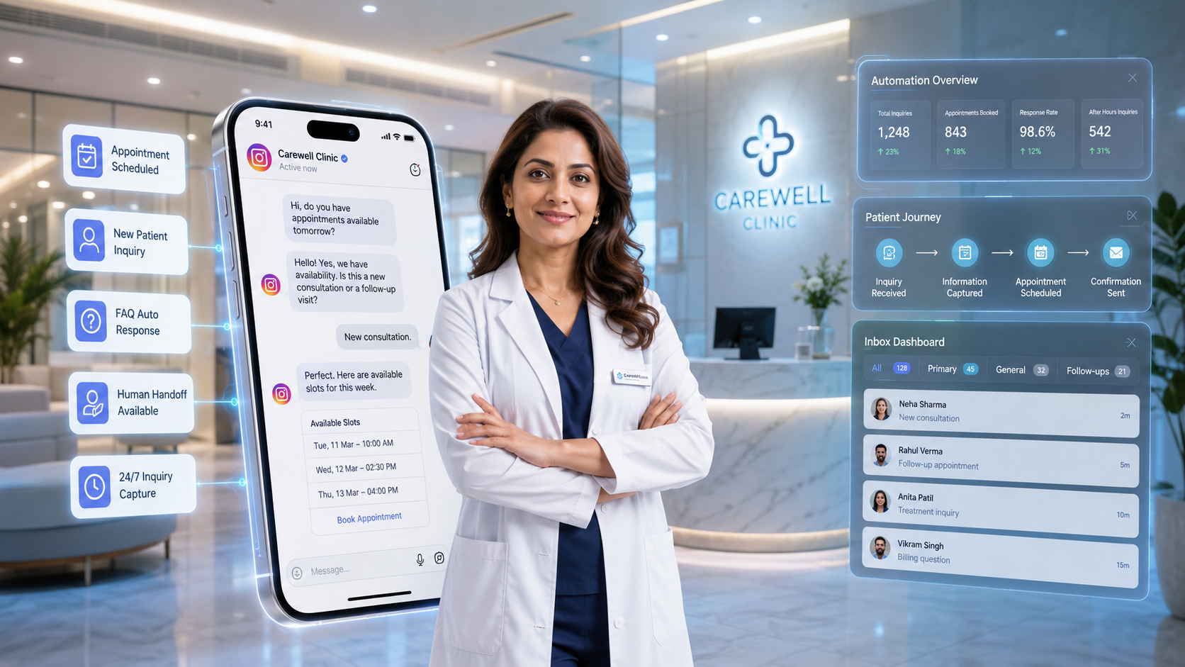 Instagram DM Automation for Clinics | DMRocket